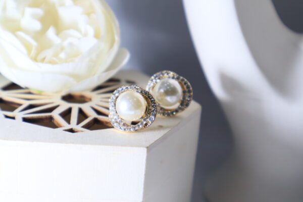 Rose Pearl Studs