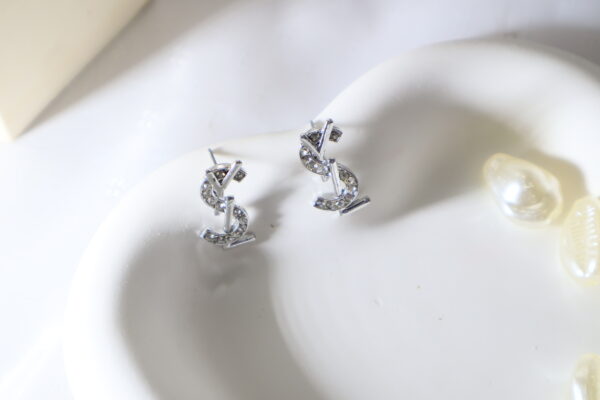 YSL Logo Studs - Image 3