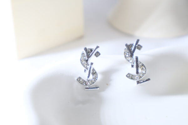 YSL Logo Studs