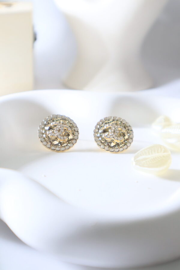 Chanel Couture Classic Round Studs - Image 2