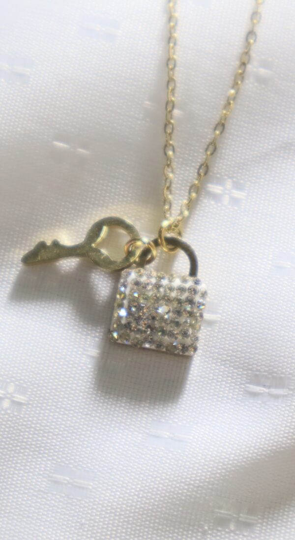 Bling Lock & Key Necklace - Image 4