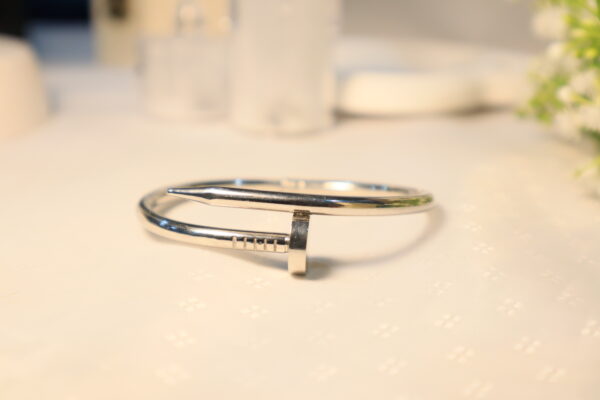 Cartier Silver Nail Bracelet