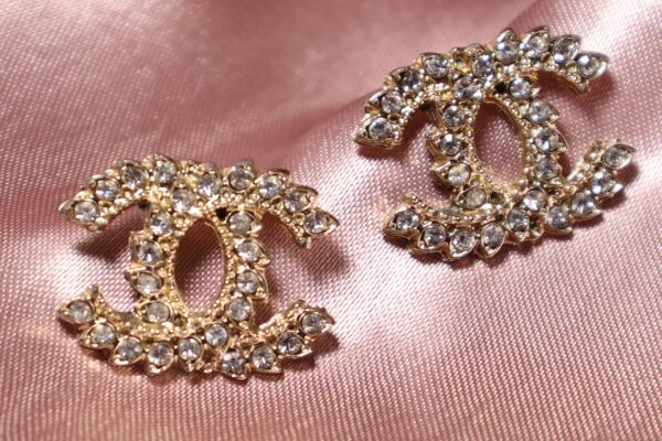 Chanel Rhinestone Studs - Image 2