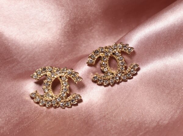 Chanel Rhinestone Studs - Image 3