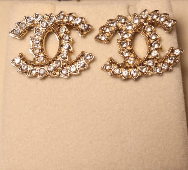 Chanel Rhinestone Studs