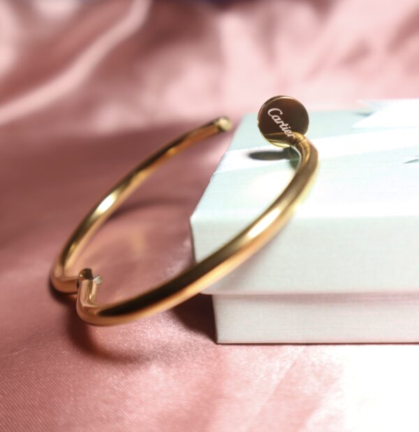 Cartier Nail Bracelet - Gold Tone - Image 4