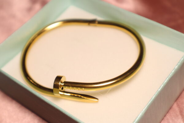 Cartier Nail Bracelet - Gold Tone - Image 6