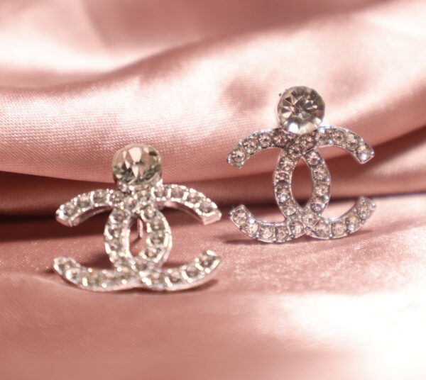 CC  Vintage Diamonds Embedded Clip Ons - Image 4