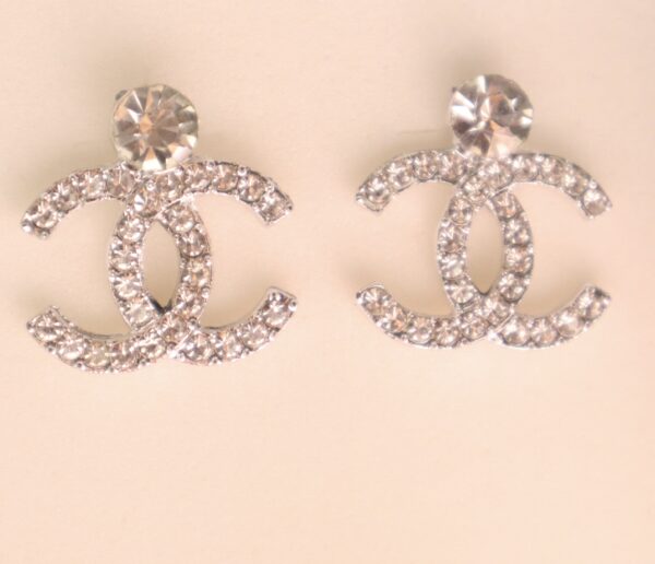 CC  Vintage Diamonds Embedded Clip Ons - Image 3