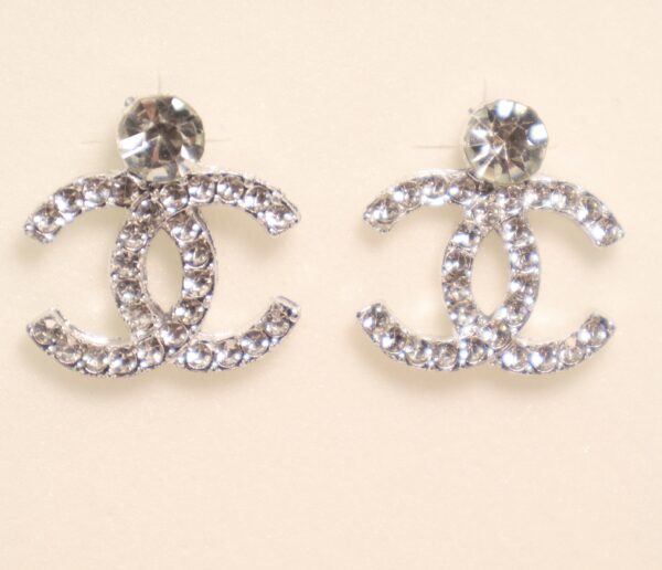 CC  Vintage Diamonds Embedded Clip Ons - Image 2